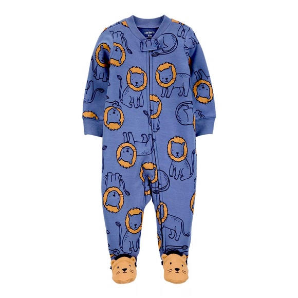 Carters Lion 2-Way Zip Cotton Sleep N Play - Picture 1 of 2